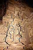 Khajuraho - Visvanatha temple, sculptures of sura sundaris of the interior 